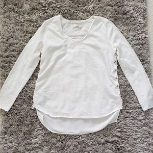 Blank NYC Clean Slate Lace Up Blouse Shirt Top S